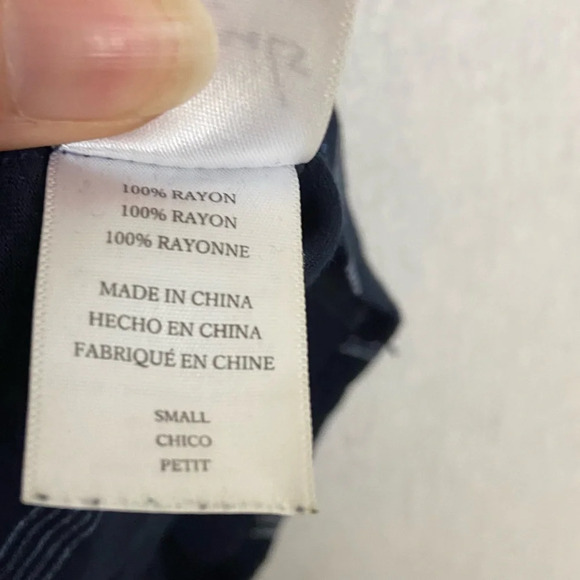 Rails Nordstrom Blue striped 100% rayon dress Sz S - Picture 7 of 10